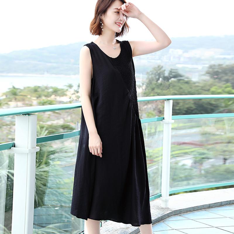 Summer Sleeveless Beach Vacation Loose Dress