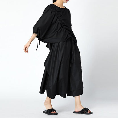 Summer Solid Cotton Ankle-Length Pants