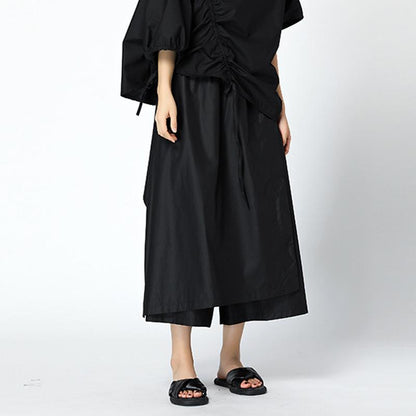 Summer Solid Cotton Ankle-Length Pants