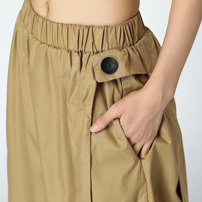 Summer Solid Cotton Ankle-Length Pants