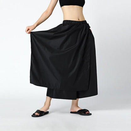Summer Solid Cotton Ankle-Length Pants