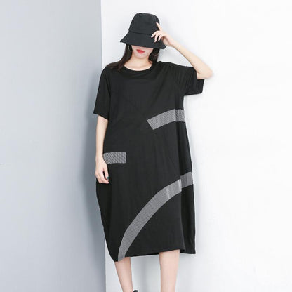 Summer Striped Pullover Short Sleeve Dresses