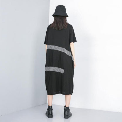 Summer Striped Pullover Short Sleeve Dresses