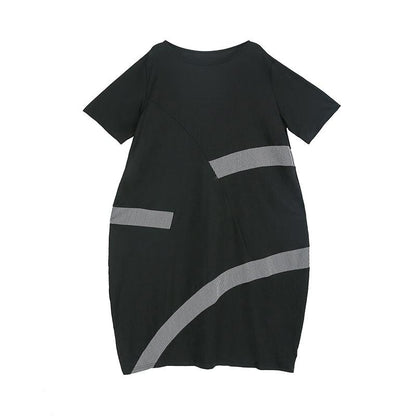 Summer Striped Pullover Short Sleeve Dresses