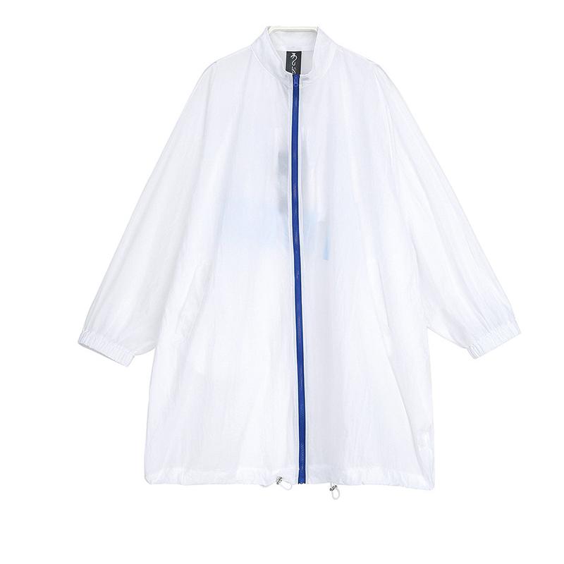 Summer Zipper Nylon Sunscreen Casual Coat