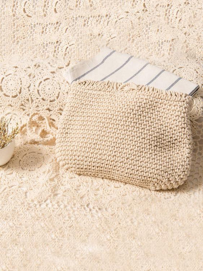 Bohemia Knitted Crossbody Tasseled Bag