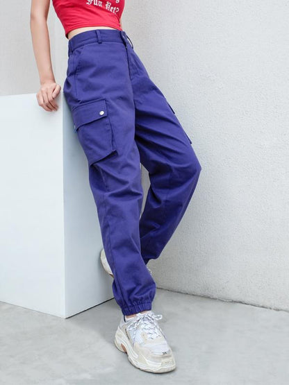 POCKETS LOOSE LONG ATHLETIC PANTS