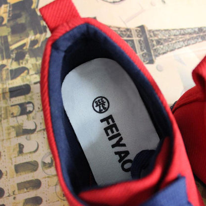 HIGH-TOP CANVAS CASUAL SNEAKER SHOES