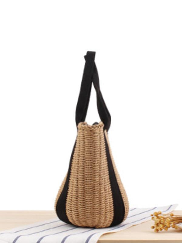 Ribbon Straw Plaited Article Bohemia Bag