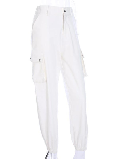 POCKETS LOOSE LONG ATHLETIC PANTS