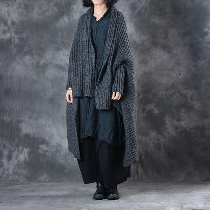 Women Batwing Sleeve Loose Cloak Cardigan Coat