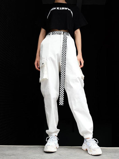POCKETS LOOSE LONG ATHLETIC PANTS