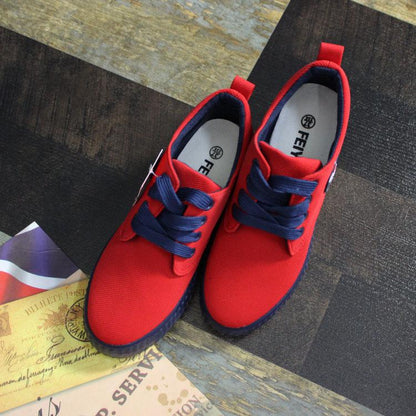 HIGH-TOP CANVAS CASUAL SNEAKER SHOES