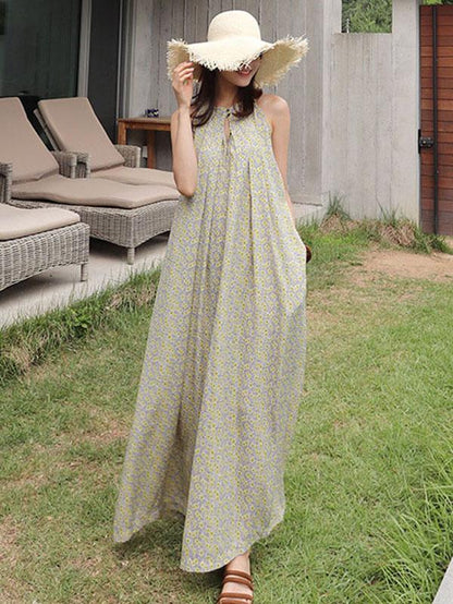 LOOSE SOFT SLEEVELESS JUMPSUIT