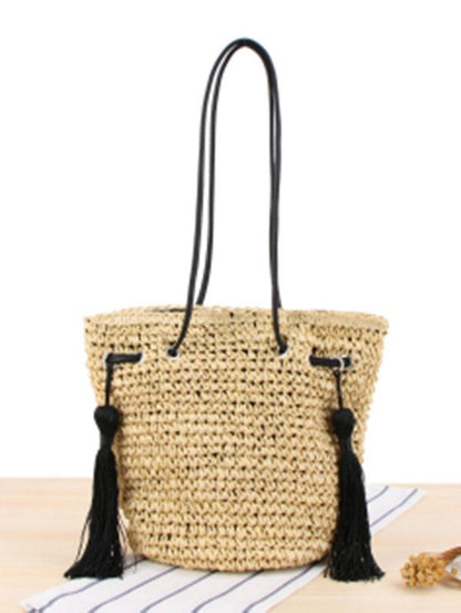 Double Tassels String Crossbody Bag