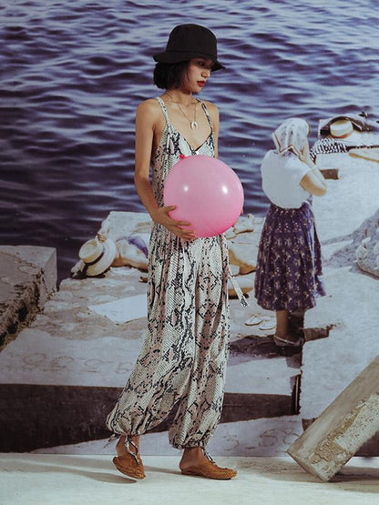 Sleeveless Two-pieces Wide Leg Suits