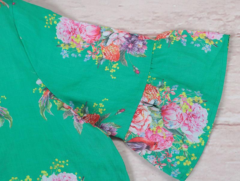 Women Round Neck 1/2 Sleeve Loose Dress