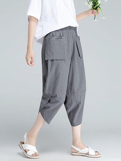 Loose Comfortable Folk Pants