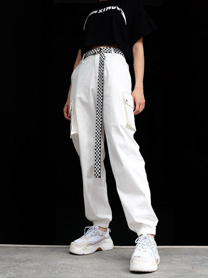 POCKETS LOOSE LONG ATHLETIC PANTS