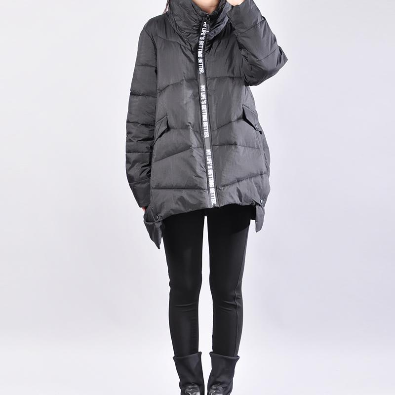 Long Sleeves Chic Zipper Design Keep Warm Winter Women Coat