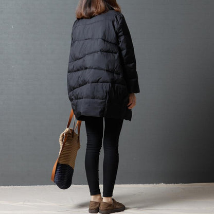 Irregular Casual Women Loose Winter Coat Long Sleeves