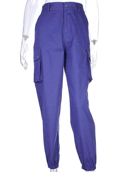 POCKETS LOOSE LONG ATHLETIC PANTS