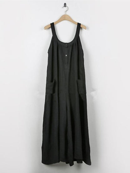 Loose Comfortable Cotton Jumpsuit