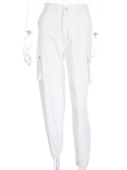 POCKETS LOOSE LONG ATHLETIC PANTS
