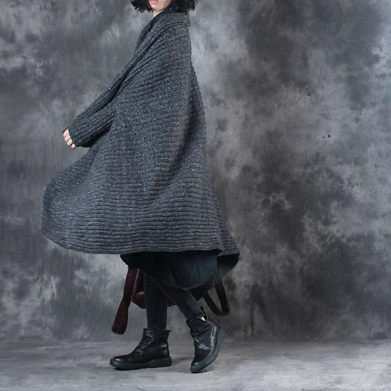 Women Batwing Sleeve Loose Cloak Cardigan Coat