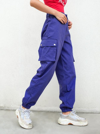 POCKETS LOOSE LONG ATHLETIC PANTS