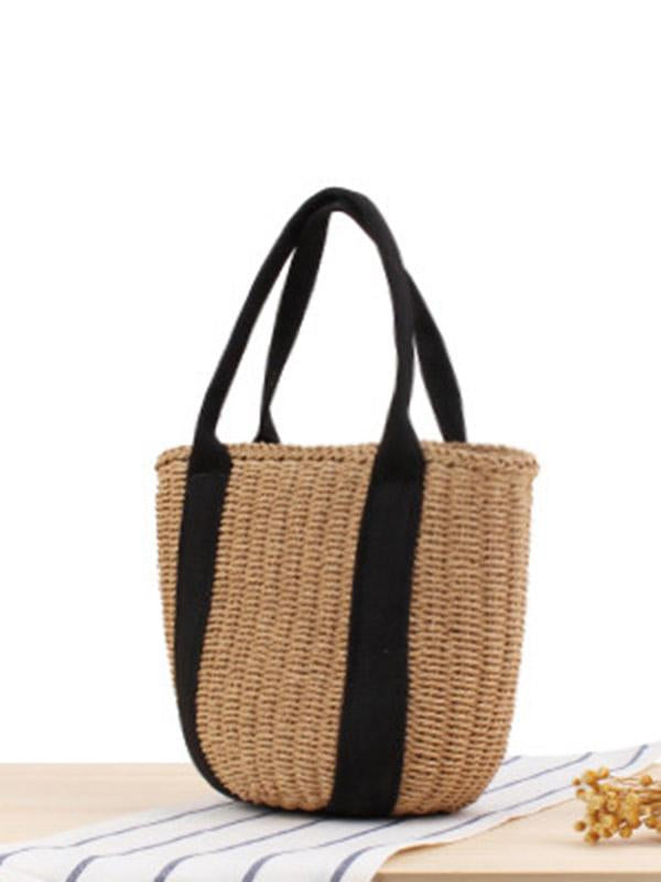Ribbon Straw Plaited Article Bohemia Bag