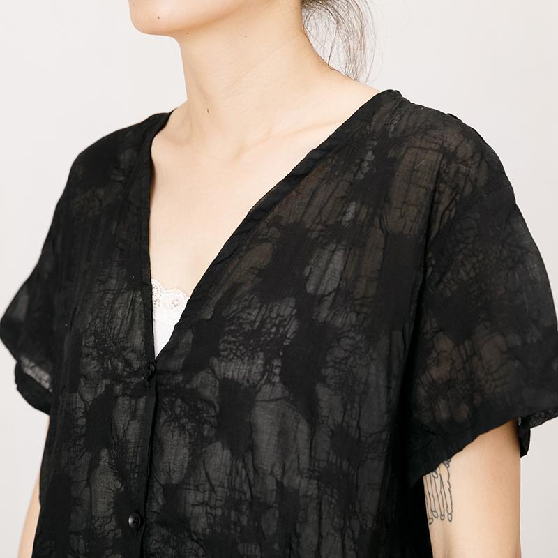 Thin And Light Split Hem Black Dress