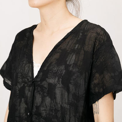 Thin And Light Split Hem Black Dress