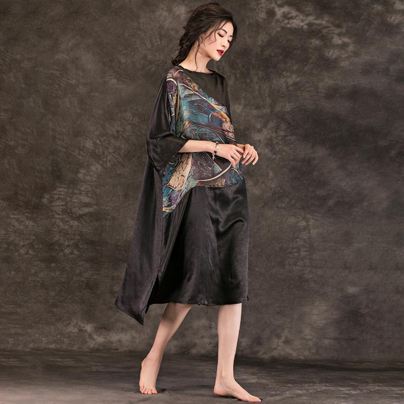 Travel Printed Loose Comfortable Vintage Dress