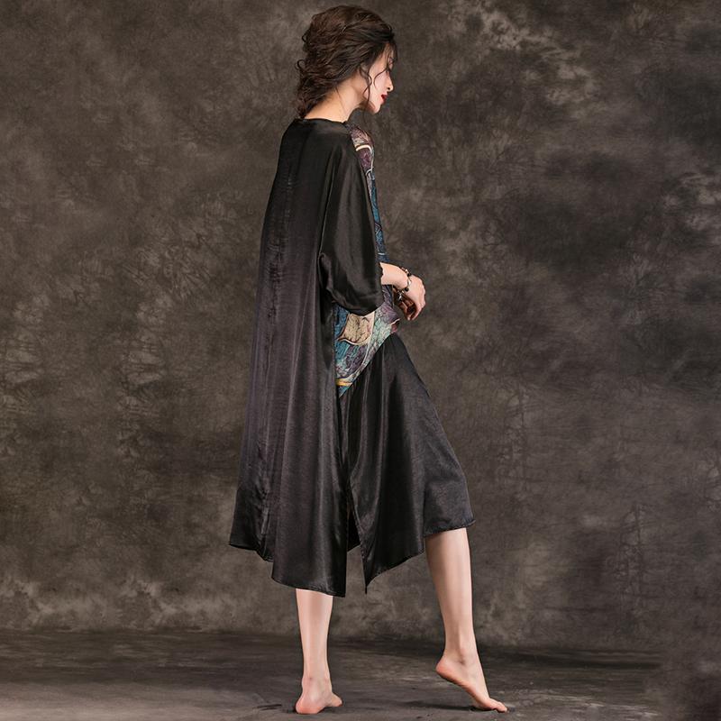 Travel Printed Loose Comfortable Vintage Dress