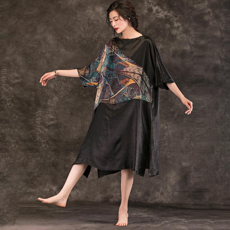 Travel Printed Loose Comfortable Vintage Dress