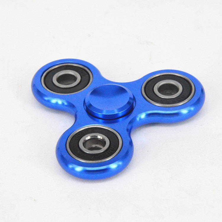 Triangular Aluminum Alloy Fingertip Gyroscope/ Delicate High Speed Low Noise All Metal Fingertip Gyroscope/ Children's Toy