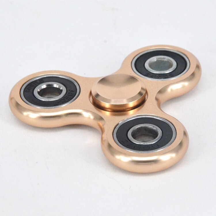 Triangular Aluminum Alloy Fingertip Gyroscope/ Delicate High Speed Low Noise All Metal Fingertip Gyroscope/ Children's Toy