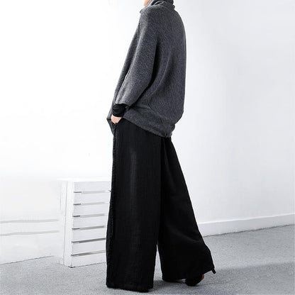 Turtleneck Batwing Sleeve Knitting Loose Sweater