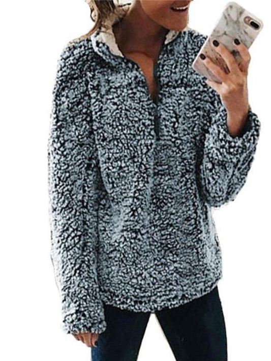 Warm Women Turtleneck Woolen Hoodies