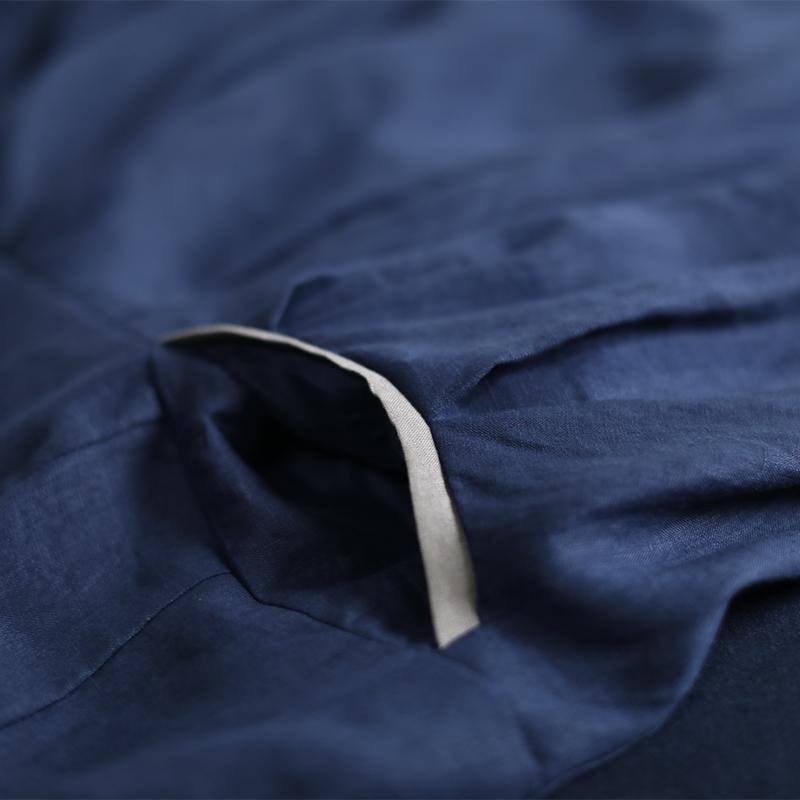 V-Neck Pleated Solid Color Loose Dress