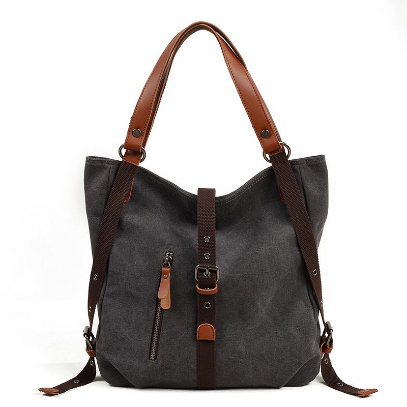 Versatile Canvas Casual Shoulder Bag