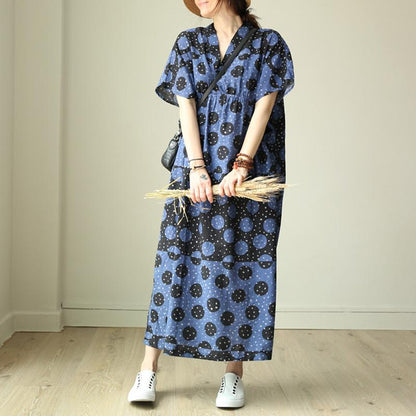 Vintage Black Wave Point Women's Dress