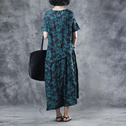 Vintage Embroidery Short Sleeve Elegant Dress