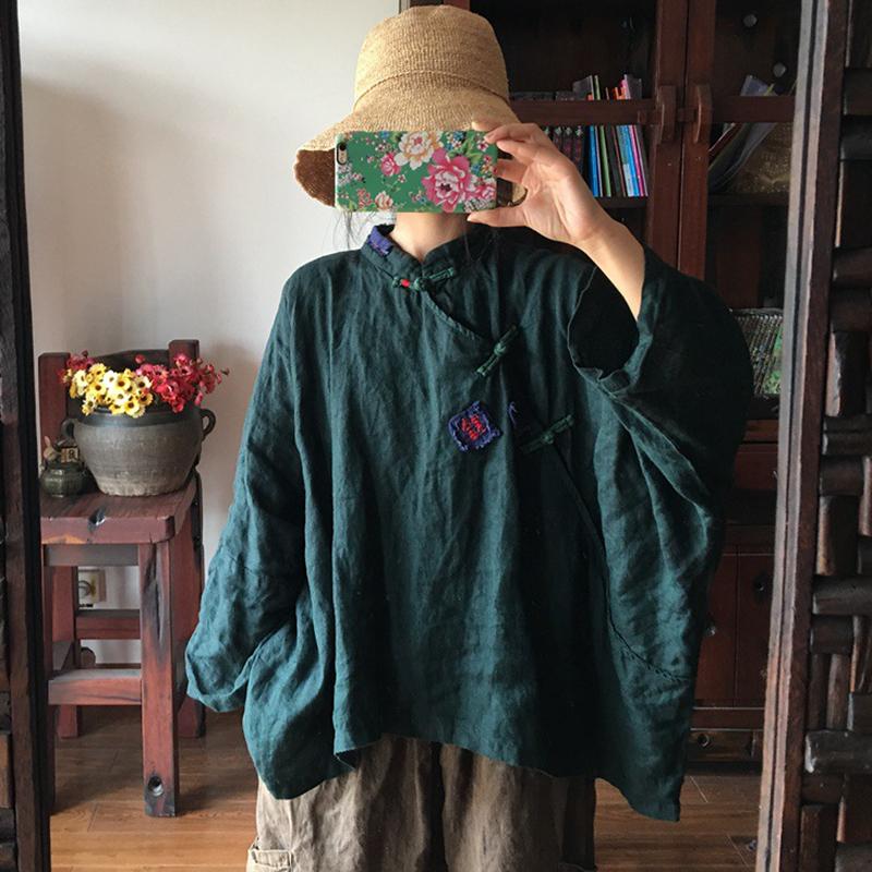 Vintage Hand-Made Linen Women Shirt