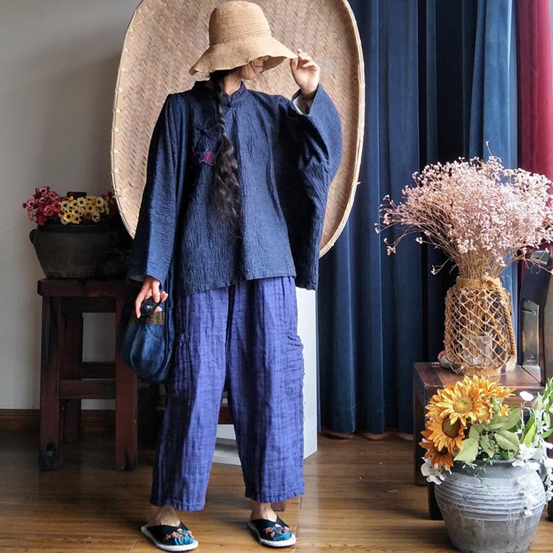 Vintage Hand-Made Linen Women Shirt