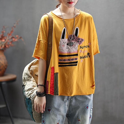 Vintage Hole Embroidery Patch Designs Blouse