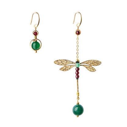 Vintage Irregular Ethnic Dragonfly Women Earrings