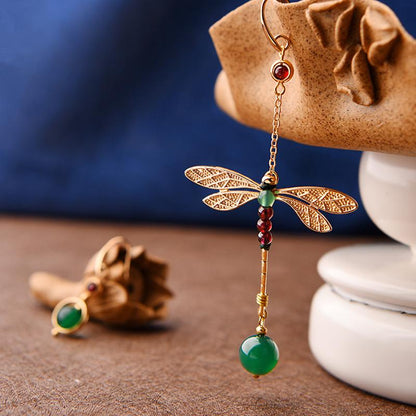 Vintage Irregular Ethnic Dragonfly Women Earrings