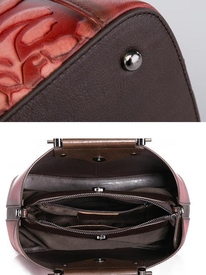 Vintage Leather Hand Made Handbag Crossbody Bag